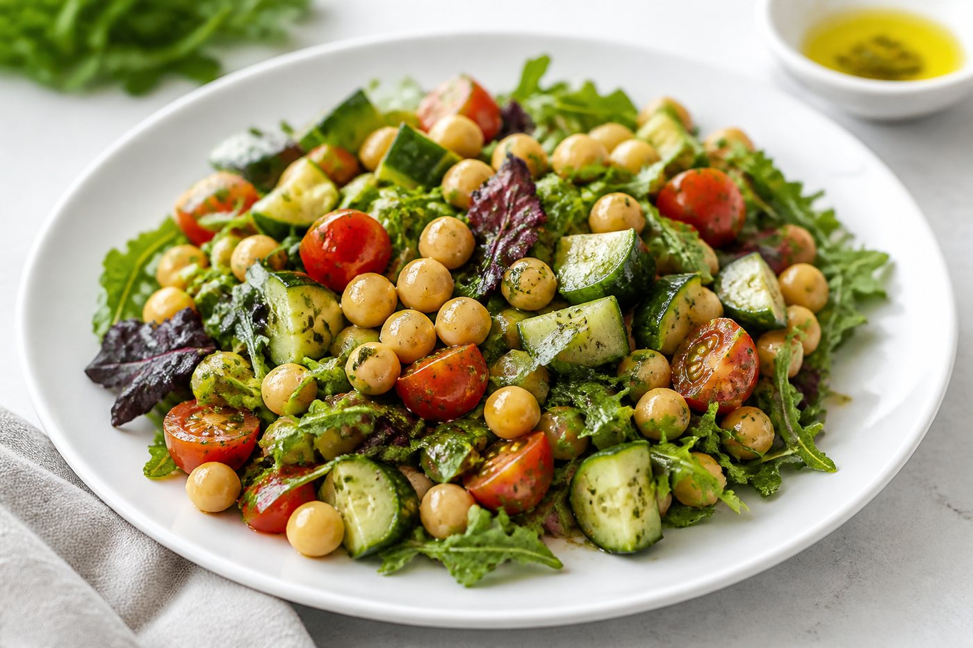 Crispy Chickpea Salad